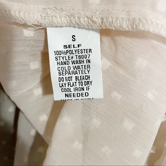 NWT Blue B Top Women’s Size Small Cream Lace Cottagecore Peasant Blouse Academia - Picture 9 of 11